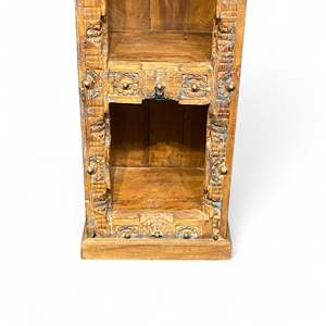 <b>Rustic</b> Wooden Bookshelf for Home Office Living Room Bedroom School Hotel with Durable Metal Construction Bookcases <b>Cabinet</b> - Product Image 4