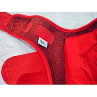 Bottes de protection pour chevaux de qualité supérieure en tissu polyester rouge imperméable et respirant, durables et confortables, assorties pour chevaux