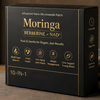 Patch Minceur Moringa Best-Seller – Patchs Respirants à la Berbérine et au Moringa – Patchs Nano Micro-aiguilles pour Femmes et Hommes