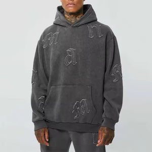 Conjuntos de Sudadera con Capucha 100% Algodón para Mujer, Diseños Estampados OEM 2026, Parches Bordados Personalizados, Lavado Ácido, Casuales, Lisos, Muestra Gratis - Product Image 2