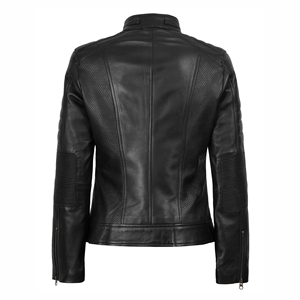 <b>Winter</b> Wear Windproof Genuine Leather Jacket for Women Best Quality Comfortable Quick Dry Leather Jacket for Women's - Product Image 3