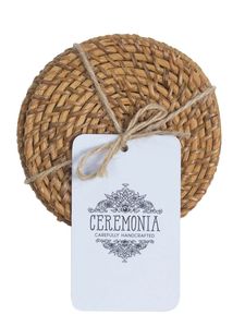 Posavasos de Alta Calidad y Tamaño Personalizado a Precio Económico con Tapete de Ratán Tejido a Mano, Posavasos de Ratán en Venta - Product Image 4