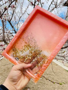 ถาดเรซิ่นตกแต่งหลากสี ของตกแต่งบ้าน ถาดเรซิ่นทรงสี่เหลี่ยมคุณภาพสูง - Product Image 4