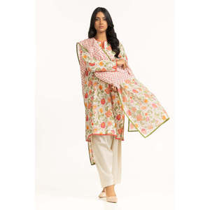 IUSTKSD-2019 Ensemble décontracté 3 pièces d'été en coton imprimé, respirant, 100 % coton, motif floral, coupe ample - Product Image 2