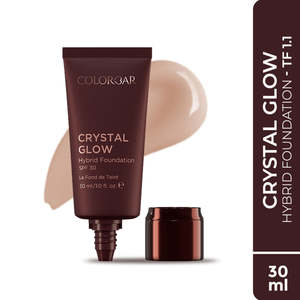 Fond de teint hybride Crystal Glow SPF 30 - Maquillage minéral liquide mat pour les tons de peau foncés - Product Image 2