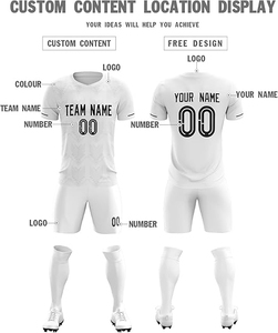 Uniforme de football personnalisé pour hommes maillots à bas prix avec technique d'impression par sublimation logo maillot de football personnalisable - Product Image 5