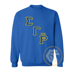 เสื้อสเวตเชิ้ตผู้หญิงคุณภาพสูงแบบกำหนดเอง ลาย Sigma Gamma Rho สำหรับฤดูใบไม้ร่วง/ฤดูหนาว ผ้าฝ้ายฟลีซด้านหน้า เป็นมิตรกับสิ่งแวดล้อม แห้งเร็ว ระบายอากาศได้ดี - Product Image 3