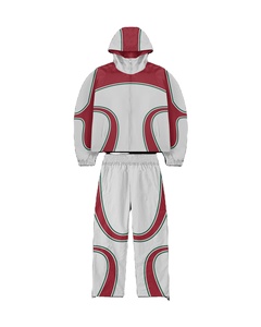 Conjunto de chándal cortavientos con Cremallera de nailon para hombre hecho a medida al por mayor, conjunto de nailon cálido y ligero de poliéster 100% - Product Image 1