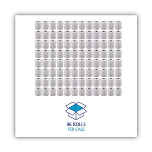 Papier toilette jetable jumbo 2 plis Boardwalk, compatible avec les fosses septiques, 156,25 pieds. Longueur du rouleau Blanc-96/Carton - Product Image 5