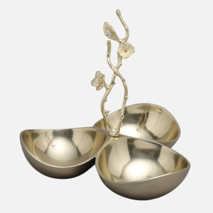 Bol de service décoratif de noix et de collations de table vintage avec conception de feuille d'or pour le restaurant d'hôtel et toutes les fournitures d'événements - Product Image 6