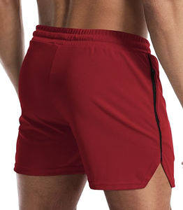 Shorts de sport pour hommes, légers, avec poche zippée, sans doublure, pour la salle de sport, la course à pied, logo personnalisé, vente en gros directe d'usine, nouveauté - Product Image 1