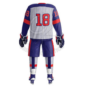 ชุดฮ็อกกี้น้ำแข็งโพลีเอสเตอร์ชื่อทีมชุด100% ฮ็อกกี้โพลีเอสเตอร์ออกแบบได้ตามต้องการสำหรับโลโก้ - Product Image 3