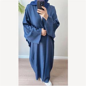 Eid Muslim Women Modest MAXI Abaya 2-Piece Set Long Sleeves Viscose Prayer Garment for Ramadan Eid Dubai Arab Islamic Niqab - Product Image 5