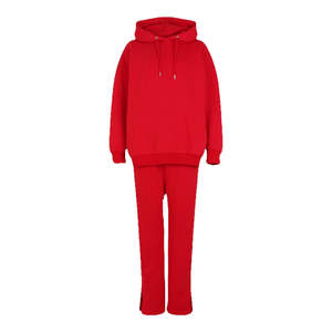 Conjunto Deportivo de Invierno para Mujer, Diseño Moderno, Alta Calidad, Patrón Liso, 2 Piezas, 100% Algodón, Felpa, con Capucha, Transpirable - Product Image 6