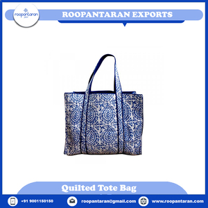 กระเป๋าผ้าบุนวมผ้าฝ้ายนุ่มมีกระเป๋ากระเป๋าพิมพ์ลายบล็อกมือกระเป๋าราตรี - Product Image 6