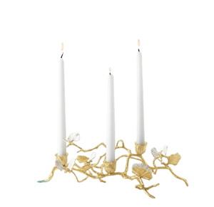 Atractivo diseñador flor fundido oro Metal candelabro hecho a mano moderno Metal candelabro para Pascua hecho a medida - Product Image 1