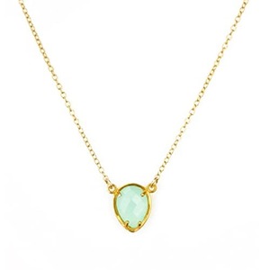 จี้ชุดปลายง่ามโรสควอตซ์-เงินสเตอร์ลิงชุบทองสองชั้นสร้อยคออัญมณีเหลี่ยมเพชรพลอยสวยงามขนาดเล็ก - Product Image 6