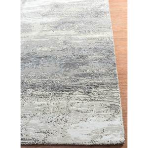 Uvenuti Abstract Pattern Wool & Bamboo Silk Rug Grey & <b>Black</b> Hand Knotted for Home Use-Model (1550(Cs-01)) - Product Image 4
