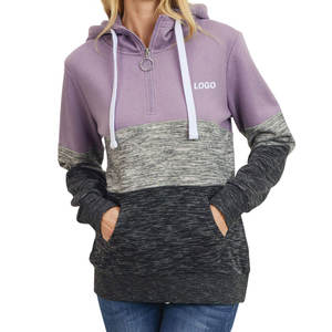 Personnalisé unisexe épais à capuche femmes sweat couleur unie à manches longues Sport Gym polaire pull uni femmes sweats à capuche - Product Image 1