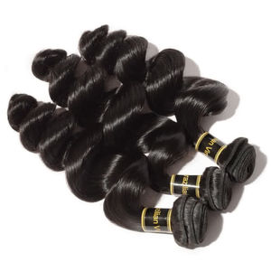 Extensiones de Cabello Humano Virgen Camboyano 100% Premium, Ondulado Suelto, Color 1B, Estirado 8 Pulgadas, Ondulado Natural, Rizado Jerry, Kinky, Cabello Indio Virgen - Product Image 6