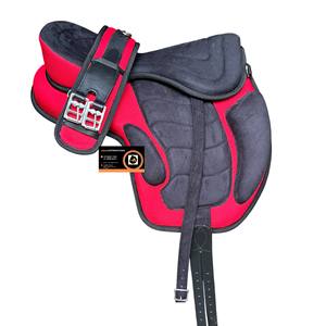 Selle Western Treeless Freemax Ultra Légère en Cuir Synthétique avec Sangle Confortable pour l'Équitation Absorption des Chocs - Product Image 2