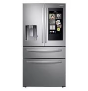Nuevo refrigerador de puerta francesa de acero inoxidable de 28 pies cúbicos y 4 puertas, compresor portátil sin escarcha, pantalla táctil - Product Image 1