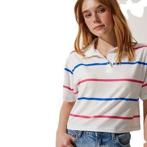 Polos de mujer de alta calidad, ropa informal, tela de algodón, transpirable y cómoda, varios colores y tamaños, venta al por mayor personalizada - Product Image 6