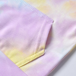 Kids <b>Tie</b> Dye French Terry Pullover Long Sleeve Customized Hoodie for Girls and <b>Boys</b> Fall <b>Tie</b> Dye Sublimated Fleece Hoodie 2025 - Product Image 4