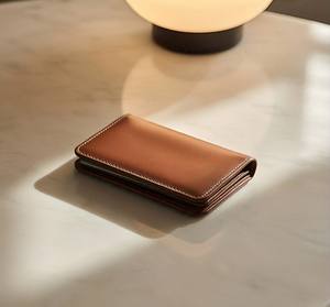 Cartera de mano de cuero genuino minimalista para mujer con estilo de alta calidad, Cartera de mano de longitud corta hecha a mano al mejor precio - Product Image 2