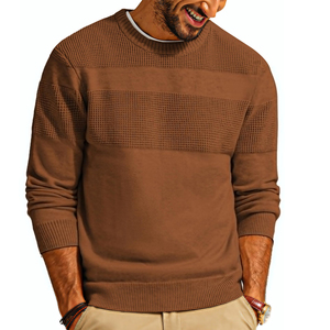 Suéter vintage personalizado de punto para hombre, suéter informal a granel, venta al por mayor, suéteres de hombre hechos a medida de alta calidad - Product Image 1