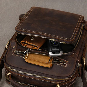 Bandolera tipo bandolera impermeable de gran capacidad para hombre, logotipo personalizado, estilo pequeño portátil para viajes y negocios - Product Image 5