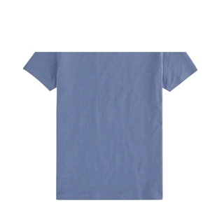 เสื้อยืดคอกลมแขนสั้นผู้ชายไซส์ใหญ่ คุณภาพสูง ปรับแต่งโลโก้ได้ ระบายอากาศดี สีฟ้าอ่อน 220gsm ผ้าออร์แกนิค 100% - Product Image 5