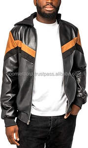 Veste en cuir de moto de course pour hommes de haute qualité en gros véritable conception Boomletcorp respirante - Product Image 4