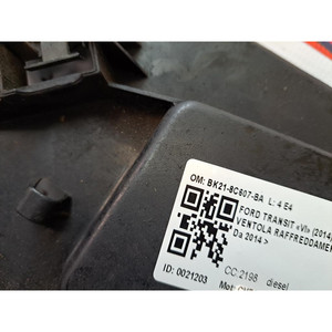 VENTILADOR DE REFRIGERACIÓN DEL MOTOR FORD TRANSIT Custom Kombi BK21-8C607-BA CVR5 diésel 2198 (12>) - Product Image 5