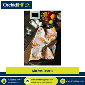 Toalla de cocina estampada de algodón 100% de la mejor calidad de secado rápido Terry tamaño personalizado al por mayor suministro de Exportador - Product Image 5