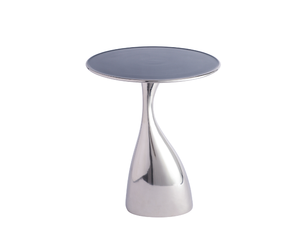 Venta al por mayor de la fábrica de plata brillante acabado mesa auxiliar Hotel y restaurante muebles mesa auxiliar decoración de la sala de estar - Product Image 1