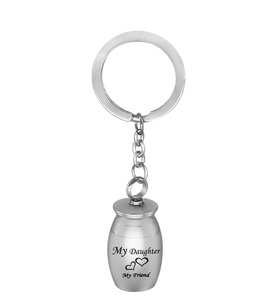 Hija mi familia mi amigo urnas para cenizas recuerdo conmemorativo de acero inoxidable llavero de cremación joyería tía tamaño personalizado - Product Image 3
