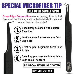 Pince à épiler professionnelle pour extensions de cils à pointe en fibre, courbée et droite, à pointe fine, à nano-pointe à 90 degrés, marque privée - Product Image 2