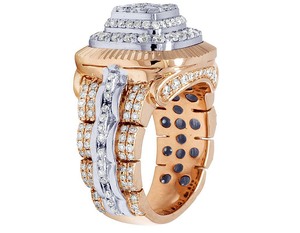 Personalizado VVS Moissanite Diamond Hip Hop Iced Out Anillo hecho a mano único y elegante para hombres - Product Image 4
