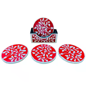 Exquisito Juego de Portavasos Cuadrados de Resina Acrílica, Ecológicos, Clásicos y Creativos, de Alta Calidad, Nuevo, en Oferta, Superventas - Product Image 5