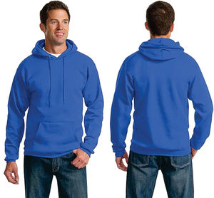 100% coton blanc à capuche tissu polaire taille régulière vêtements pour hommes poids lourd bien ajusté sweats à capuche avec différentes couleurs - Product Image 2