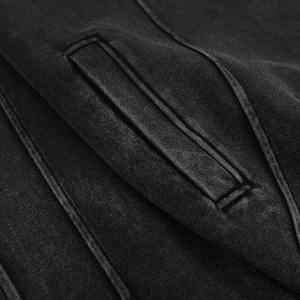 เสื้อฮู้ดสวมหัวโอเวอร์ไซส์วินเทจสำหรับผู้ชาย500Gsm ซักกรดขนแกะระบายอากาศได้ดีสำหรับอุตสาหกรรม - Product Image 2