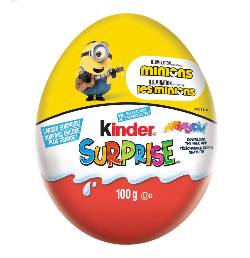 Egg Kinderr Surprise AVATAR 20g-Nova versão 2023-O pacote de 3 ovos