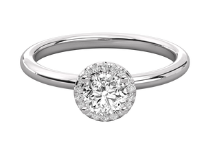 แหวนแต่งงานแหวนหมั้นเพชรขนาด14K ได้รับการรับรองจาก3ct 2ct 1CT เจียระไนระดับดีเยี่ยม - Product Image 4