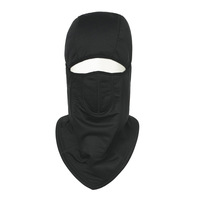 Cache-cou respirant pour casque de moto et de vélo, cache-tête de sport, protection UV, écharpe pour homme/femme, noir