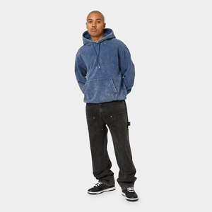 Vente en gros du meilleur fournisseur de sweats à capuche surdimensionnés délavés à l'acide en coton mélangé pour hommes, couleur unie, Offre Spéciale Streetwear sur mesure - Product Image 4