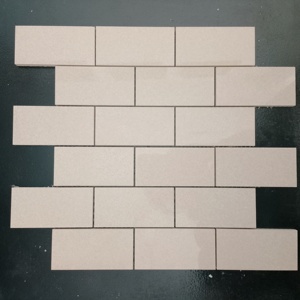 Geométrico resplandor Ractangal 2x4 Azulejos de mosaico de cerámica vitrificados de cuerpo completo Mate Brillante Para pisos de sala de estar Pisos de área seca - Product Image 1