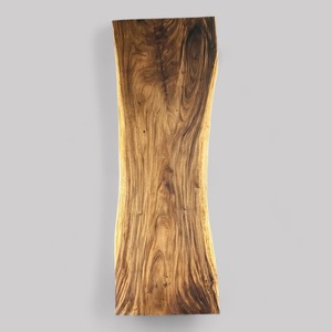 Wholesale Modern Exotic Live Edge Suar Wood Natural Slab Top Dining Table Set Custom One Wood Grain Top Convertible Hotel - Product Image 1
