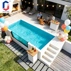 UV Protected Small Fiberglass Prefabricated Above Ground Outdoor <b>Pool</b> For Home Garden With Complete <b>Pool</b> Equipment - Product Image 4