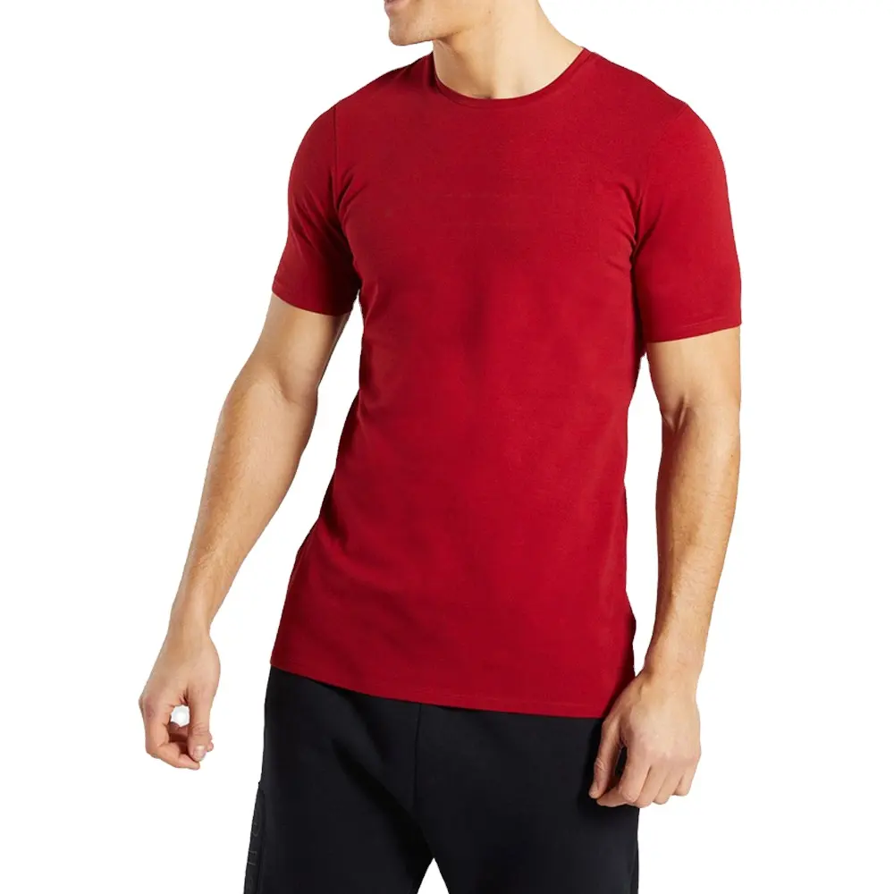 Hanes पुरुषों की कपास नीचे का कपड़ा नमी-Wicking क्रू टी Undershirts बहु-पैक के साथ उपलब्ध टी शर्ट कस्टम गर्दन लेबल प्रिंट